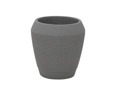 Tramontina Maceta Egipcio de plástico, Color Gris, diámetro 43,5 x Altura 45 cm, Volumen 40 litros