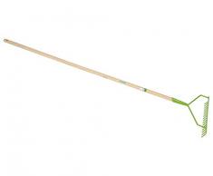 Verdemax 3276 - Rastrillo con Mango de Madera (135 cm, 16 Dientes)