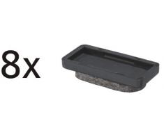 WAGNER QuickClick 15955100 - Protectores para sillas (8 Unidades, ultrasuaves, 32 x 15 mm)