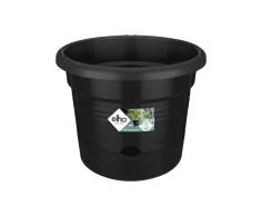 Elho Green Basics Tomaten Pot 33 - Macetero por Exteriorcultívalo Tú Mismo - Ø 33.5 x H 26.0 cm - Negro/Living Black