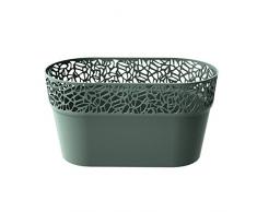 Zanvic Jardinera enrejada, Natura 27,5 cm, Gris, 27.5x14.5x14.8 cm, ZA475