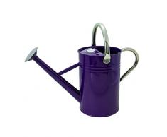 Kent & Stowe Regadera Vintage de 4,5 litros en Color Morado – Jarra de Acero galvanizado para el riego Diario – Jarra de Estilo clásico inglés con 2 Asas