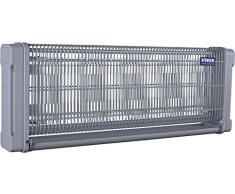 Noveen Lámpara Matamoscas, Mata Insectos Voladores Eléctrico, Luz Ultravioleta Mata Moscas, Mosquitos, Zancudos, Polillas, Avispas (40W, Gris)