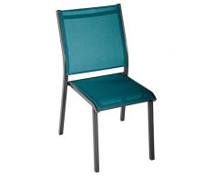 Silla de jardín apilable Essentia Azul pato & Grafito