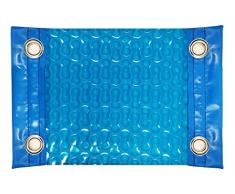 International Pool Protection Manta Térmica (COBERTOR Térmico-Cubierta ISOTÉRMICA-TOLDO para Piscina) DE 400 MICRAS Geo Bubble con Refuerzo EN LOS Lados Estrechos + Ojales EN Acero Inoxidable (10x6m)