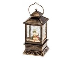 Konstsmide - Farol con luz led con diseño de 3 Velas y Relleno de Agua, para Uso en Interiores (IP20). Funciona con Pilas