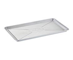RÖSLE Recipiente universal para barbacoa, de acero inoxidable de calidad para marinar, servir o como bandeja antigoteo para barbacoas de gas y carbón, acero inoxidable 18/10, apto para lavavajillas