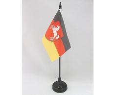 AZ FLAG Bandera de Mesa del Estado DE Baja Sajonia 15x10cm - BANDERINA de DESPACHO Niedersachsen - Alemania 10 x 15 cm