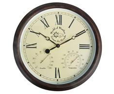 De primer plano de Fallen TF009 reloj de pared y estación meteorológica
