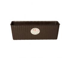 Stefanplast 10007430 Macetero, 30 x 13 x 11 cm, Marrón 30x13x11 cm