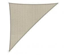Shadow Comfort Sombra Vela Sombrilla Toldo Permeable al Agua HDPE Jardín Toldo para Jardín Exterior Terraza UV Bloque - Triángulo 4x4x5,70m - Sahara Sand