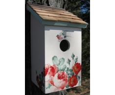 Garden Bazaar HB-9075PACS - Salero, diseño de casa de pájaros, Color Blanco
