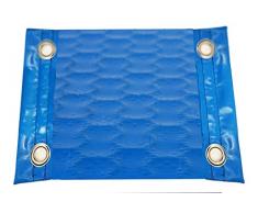 MANTA TÉRMICA (COBERTOR TÉRMICO-CUBIERTA ISOTÉRMICA-TOLDO PARA PISCINA) DE 700 MICRAS REFORZADA CON POLIETILENO CON REFUERZO EN LOS LADOS ESTRECHOS + OJALES EN ACERO INOXIDABLE (8x6m)