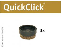Wagner QuickClick® Suelo para sillas (Ultrasoft, Mecanismo QuickClick, 8 Unidades Ultra Soft – Diámetro 17 Mm – 15833300