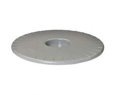 Wagner Carro para Plantas ULTRAFLAT Ø 30 x 2,5 cm I Carrito para Flores de Interior I Carro para macetas extraplano de plástico ABS, Gris Plateado, hidrófugo I Capacidad de Carga 100 kg - 20044001
