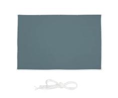 Relaxdays Toldo Vela, 5 x 7 m, Hidrorrepelente, protección Anti-UV, con Cuerdas, Sombraje, Terraza, Jardín, Balcón, Gris