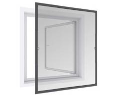 Windhager Mosquitera telescópica Flexi FIT, sin Sierras, 100 x 120 cm, Antracita, 03630