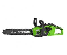 Greenworks Motosierra inalámbrica 40 V 1.5 KW (sin batería ni Cargador) -2005707, Verde, 36cm