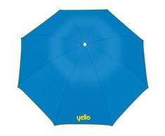 Yello Sombrilla, protección UV 40, 1,6 m, protección para Playa y jardín, Color Azul