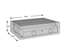 WERKA PRO - Funda de protección para Planchaet Barbacoa Eléctrica - Lona de almacenamiento para carros Camping Gas - Impermeable y Anti UV - 66 cm x 50 cm x 22 cm - 11284, Gris, 66 x 50 x 22 cm