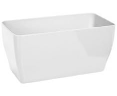 Veca Living - Jardinera, 39x13x14,7h cm, color blanco