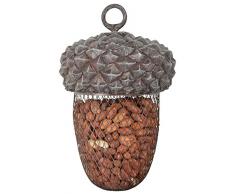 Fallen Fruits Ltd Acorn - Comedero para pájaros, Color Gris