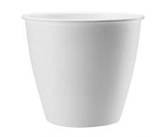 VERDENIA AKCESORIA OGRODOWE Azalia Macetero Ligero para balcÃ³n, Maceta para Plantas, Interior y Exterior, de plÃ¡stico, Redonda, Muchos Colores, 15 cm, 20550 Blanco, FDA15CM000_BI, 15 x 13,9 cm