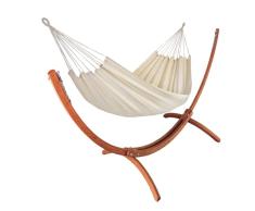 Jobek Set Week End-Support Madera y Lienzo, Crudo, Madera