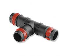 ABRISA Te de seguridad para manguera de riego, Negro