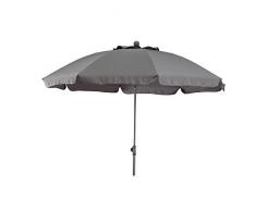 Siena Garden 560624 - Sombrilla para Patio (poliéster), Color Gris, Alrededor de 200 cm