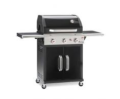 Landmann Triton 3 Parrilla Carro Gas Negro - Barbacoa (Parrilla, Gas, Piezo, 12 Personas(s), Carro, Parrilla)