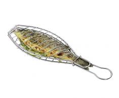 Küchenprofi 1066082800 Pinzas de Barbacoa para Pescado, de Acero Inoxidable, Plateado, 43 x 29 x 12 cm