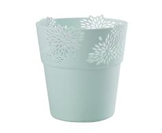 VERDENIA Aster 20533 - Maceta Decorativa para Plantas de plástico, diseño Calado, Muchos Colores, Muchos tamaños, 14,5 cm, Menta