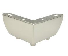 Wagner Muebles piernas/Pies y Pata de Mesa/sofá sofá Wing – Acero Cromado, atornillable, 3 Botones, Altura 60 mm, para palé Mesa – 12044001