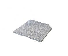 Doppler SL-AZ Plato de Peso Ligero 25 kg - Base de Piedra Natural de Granito paragüero - Aprox. 50x50x4cm, Gris