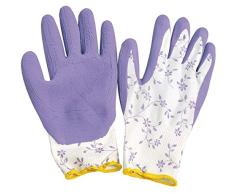 Verdemax 4915 - Guante de jardín (tamaño pequeño, Revestimiento de látex), Color Morado