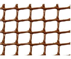 BONERVA | Malla Jardinera Marron | Malla Cuadrada de plástico para Proteger Plantas y delimitar Zonas | 20mm Medida Cuadrados | Color Marrón | Rollo 1x3m