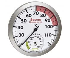 TFA Dostmann Higrómetro analógico para sauna con materiales resistentes al calor, temperatura y humedad