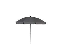greemotion Parasol de Jardín Ø 240 cm, Sombrilla Plegable para Patio con Protección UV 35+, Sombrilla Redonda con 10 Costillas para Balcón, Terraza y Playa, Antracita