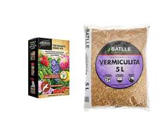 Batlle Fertilizante Guano - Caja 1,5kg + Sustrato Vermiculita 5L, Color Amarillento-dorado