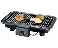 Severin Barbacoa Grill PG 8518 - Barbacoa de Mesa, Superficie de Grill, 41 x 26 cm, 2.500 W, Negro