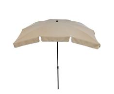 greemotion Parasol de Jardín Rectangular, Sombrilla Plegable para Patio con Protección UV 50+, Sombrilla de Balcón con 10 Costillas, Aprox. 230 x 150 cm, Antracita/Beige