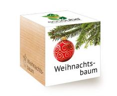 Feel Green Ecocube Árbol de Navidad/árbol de Navidad, Idea de Regalo sostenible (100% ecológico), Grow Your Own/Anzuchtset, Plantas en Cubos de Madera, Fabricado en Austria