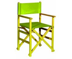Aranaz 1571 Sillón Recto Plegable, Amarillo