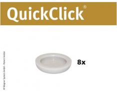 Wagner QuickClick® Suelo para sillas (Ultrasoft, Mecanismo QuickClick, 8 Unidades Hyper Slim – Diámetro 20 Mm – 15793100
