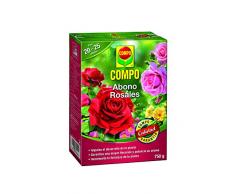 Compo Abono para Rosales, Apto Flor, Envase estanco, Granulado, para 20-25 Plantas, 750 g, 20x14.2x4.7 cm
