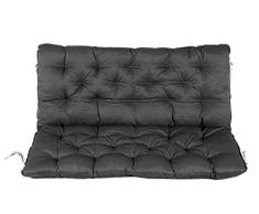 Strandgut Cojin con respaldo para banco, gris, 100 x 98 x 12 cm, 74080