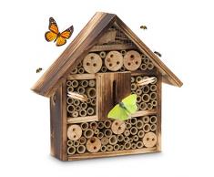 Relaxdays Hôtel à Casa para Insectos, Marrón, 9x30x28.5 cm