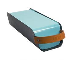 UNA Barbacoa de carbón portátil para Exteriores, Color Azul Pastel