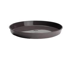 VERDENIA Maceta Posavasos de Flores para Plantas y Hierbas, de plástico, Ligero, Estable, Redondo, Muchos Colores, Estructura de Madera, diámetro de 11 cm, 28 cm, Grafito 7243